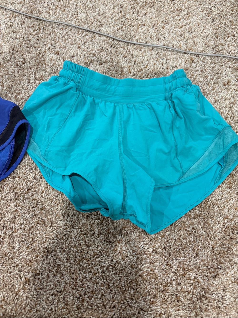 lululemon athletica Teal & Navy Hotty Hot Running Shorts (2 pairs)
